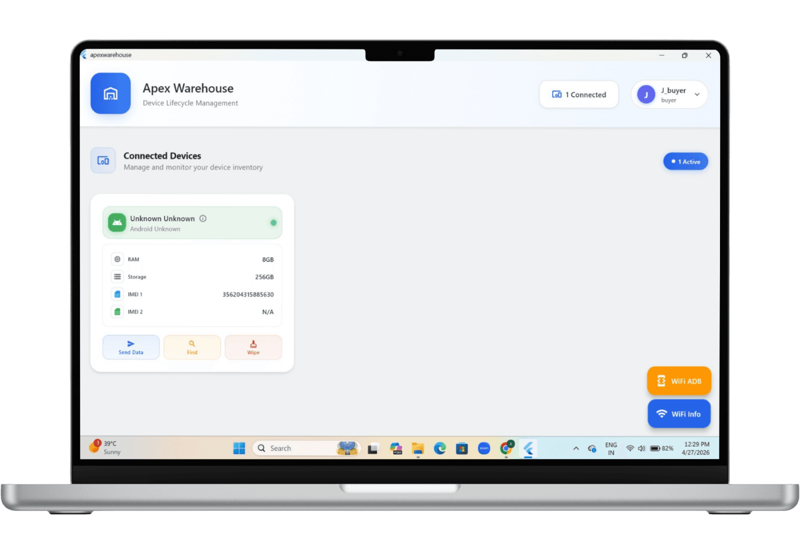 Upvalue Fonevalue warehouse and logistics app for device trade-in operations